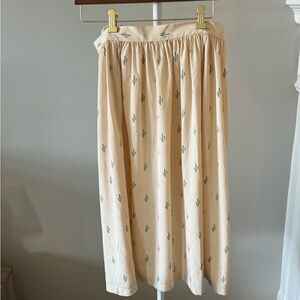 NWOT Christine Alcalay for Anthropologie Cactus Skirt, Size Medium
